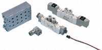 SY7120-5LOU-C10F, SMC 5/2 Pneumatic Control Valve Solenoid/Pilot SY7000 Series, Клапан