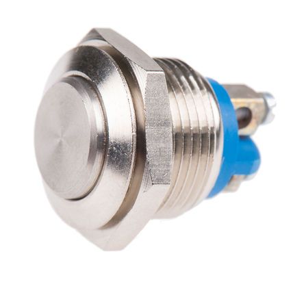 AV0630C910, APEM Single Pole Single Throw (SPST) Momentary Push Button Switch, 19.2 (Dia.)mm, Panel Mount, 24/48V dc, Кнопочный переключатель