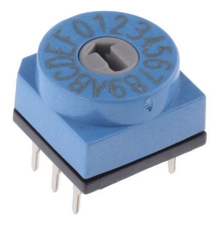 CR65103, APEM 16 Way Through Hole DIP Switch, Rotary Flush Actuator, Переключатель