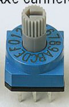 CR65303, APEM 16 Way Through Hole DIP Switch, Rotary Shaft Actuator, Переключатель