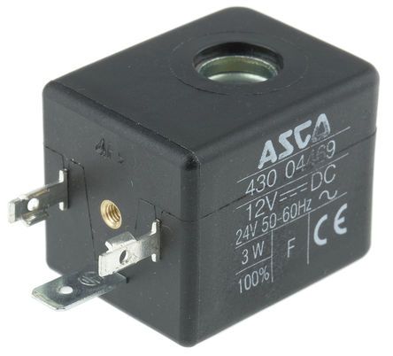 Asco Solenoid Coil, 43004469, 12 V dc, 24 V ac