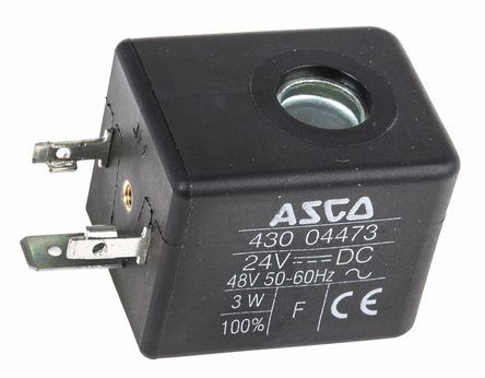 Asco Solenoid Coil, 43004473, 24 V dc, 48 V ac