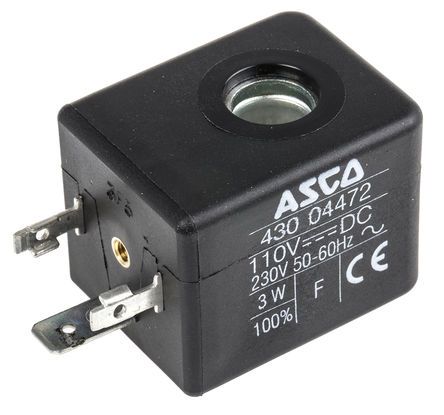 Asco Solenoid Coil, 43004472, 110 V dc, 230 V ac