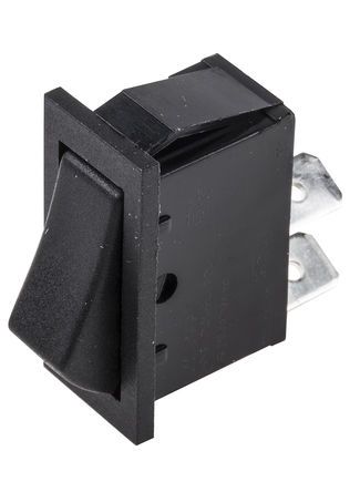 C1501AAAAA, Arcolectric Single Pole Single Throw (SPST), (On)-Off Rocker Switch Panel Mount, Клавишный переключатель