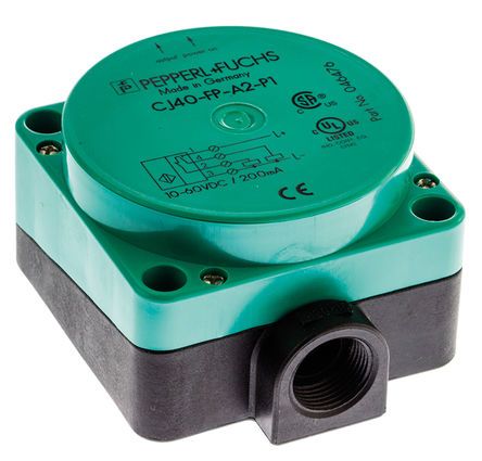 CJ40-FP-A2-P1, Pepperl + Fuchs 80mm Non Flush Mount Capacitive sensor, PNP-NO/NC Output, 40 mm Detection Range, IP65, Датчик