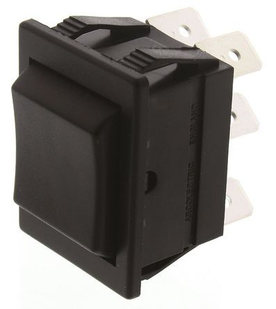 C1570ALAAA, Arcolectric Double Pole Double Throw (DPDT), On-Off-On Rocker Switch Panel Mount, Клавишный переключатель