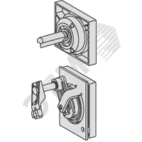 Рукоятка выносная боковая для щита черная