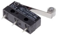 DC2C-A1RC, ZF SPDT-NO/NC Roller Lever Microswitch, 10.1 A @ 250 V ac, Микропереключатель