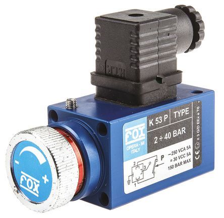 K53P, RS PRO Pressure Switch, G 1/4 2bar to 40 bar