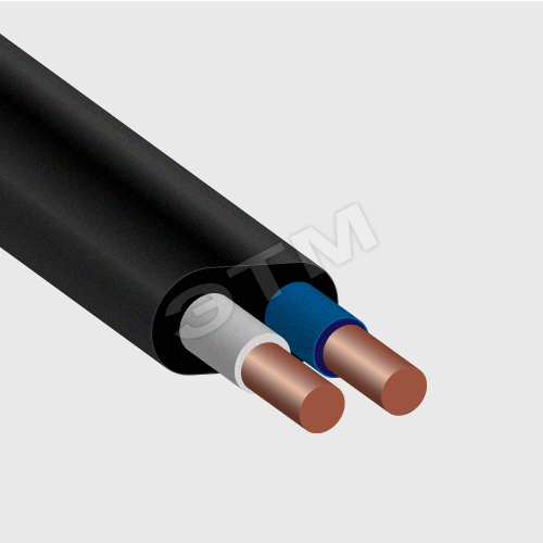 Кабель силовой ВВГнг 2х2.5-0.660 плоский однопроволочный