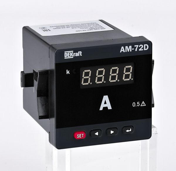 Амперметр цифровой 96x96мм трехфазный, вход 5А, LED-дисплей АМ-96D
