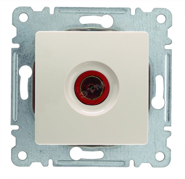 Lillium Розетка телевизионная TV проходная 12 дБ в рамку бежевая