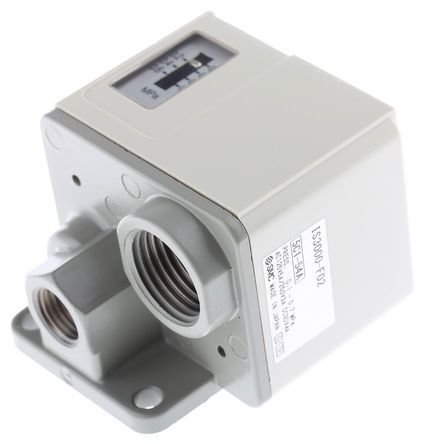 IS 3000-F02, SMC Pressure Switch, Rc 1/4 8 bar