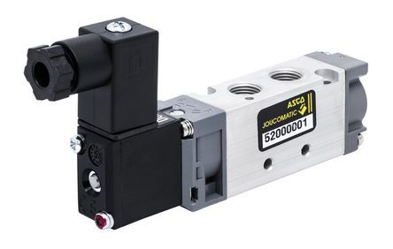 52000001, Asco 5/2 Pneumatic Control Valve Solenoid/Pilot G 1/8 520 Series, Клапан