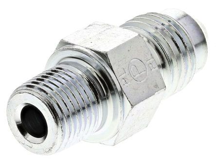 Parker Hydraulic Male Stud 4F3MXS, Thread Size R 1/8-28, UNF-2A 7/16-20, Гидравлический винт