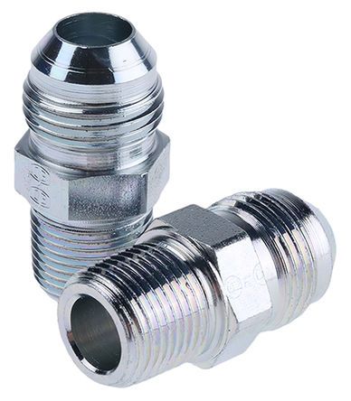 Parker Hydraulic Male Stud 8F3MXS, Thread Size R 3/8-19, UNF-2A 3/4-16, Гидравлический винт