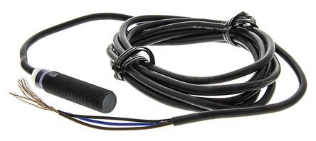 XS4P12PA370, Telemecanique Sensors M12 x 1 Inductive Sensor - Barrel, PNP-NO Output, 4 mm Detection, IP68, Cable Terminal, Индуктивный датчик приближения