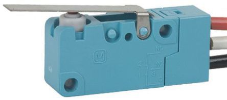 ABV161240, Panasonic SPDT-NO/NC Lever Microswitch, 3 A @ 250 V ac, Микропереключатель