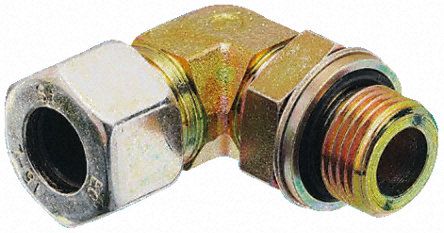 Parker Steel Zinc Plated Hydraulic Elbow Compression Tube Fitting, WEE10LRCF, Фитинг