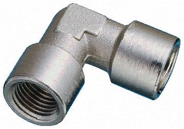 Legris Brass Nickel Plated Hydraulic Elbow Threaded Adapter, 0912 00 10, G 1/8 Female G 1/8 Female, Переходник