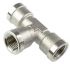 Legris Hydraulic Tee Threaded Adapter 0915 00 10, Connector A G 1/8 Female Connector B G 1/8 Female, Переходник