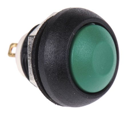 ISR3SAD300, APEM Single Pole Single Throw (SPST) Momentary Push Button Switch, IP67, 13.6 (Dia.)mm, Snap-In, 32V ac, Кнопочный переключатель