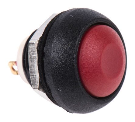 ISR3SAD600, APEM Single Pole Single Throw (SPST) Momentary Push Button Switch, IP67, 13.6 (Dia.)mm, Snap-In, 32V ac, Кнопочный переключатель