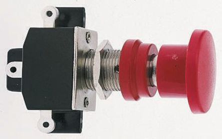 N46A, APEM Double Pole Double Throw (DPDT) Latching Push Button Switch, 12 (Dia.)mm, Panel Mount, Кнопочный переключатель