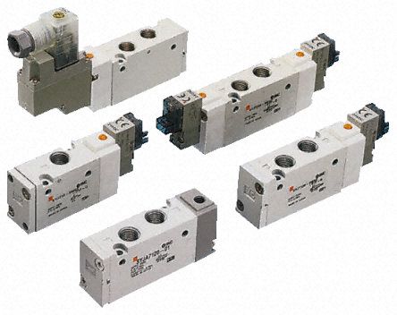 SS3YJ7-21-02-00F-Q, SMC 2 stations G 1/8 Manifold Base 1/8 in G