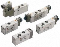 SYJA7220-01F, SMC 5/2 Pneumatic Control Valve Pilot/Pilot G 1/8 SYJA7000 Series, Клапан