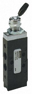 B43004LS, Parker Lever 5/2 Pneumatic Manual Control Valve B43 Series, Клапан