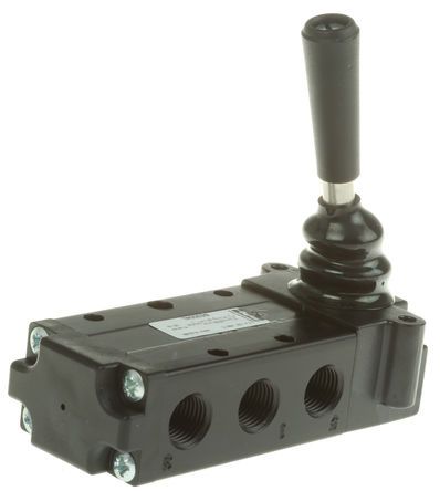 B53004L, Parker Lever 5/3 Pneumatic Manual Control Valve B53 Series, Клапан
