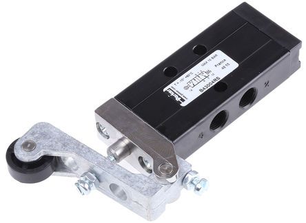 B43004RS, Parker Roller 5/2 Pneumatic Manual Control Valve B43 Series, Клапан