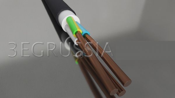Кабель силовой ППГнг(А)-HF 3х1,5(N, PE) -1 однопроволочный