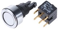 A0110YALSP2, APEM Momentary Push Button Switch, IP65, Panel Mount, Кнопочный переключатель