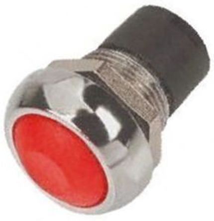 IPR3SAD6101, APEM Single Pole Single Throw (SPST) Momentary Miniature Push Button Switch, IP67, 13.6 (Dia.)mm, Panel Mount, 28/48V dc, Кнопочный переключатель