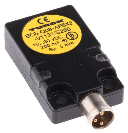 BC5-Q08-AP6X2-V1131, Turck 32mm Flush, Non Flush Mount Capacitive sensor, PNP-NO Output, 5 mm Detection Range, IP67, Датчик