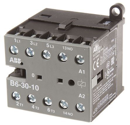 GJL1211001R8104, ABB 3 Pole Contactor - 9 A, 110 V ac Coil, B Range, 3NO, 4 kW, Контактор