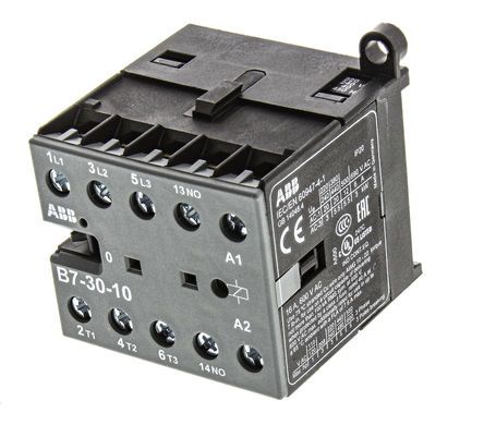 GJL1311001R8100, ABB 3 Pole Contactor - 9 A, 230 V ac Coil, B Range, 3NO, 5.5 kW, Контактор