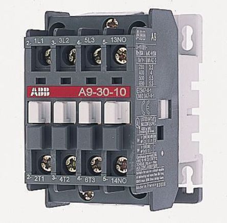 1SBL141001R8410, ABB 3 Pole Contactor - 25 A, 110 V ac Coil, A Line, 3NO, 4 kW, Контактор