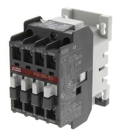 1SBL141001R8810, ABB 3 Pole Contactor - 25 A, 230 V ac Coil, A Line, 3NO, 4 kW, Контактор