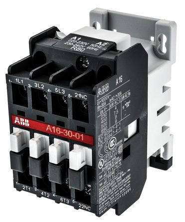 1SBL181001R8001 - A16-30-01 220V, ABB 3 Pole Contactor - 30 A, 230 V ac Coil, A Line, 3NO, 7.5 kW, Контактор