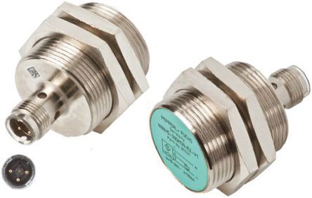 NBB15-30GM30-E2-V1, Pepperl + Fuchs M30 x 1.5 Inductive Sensor - Barrel, PNP-NO Output, 15 mm Detection, IP67, M12 - 4 Pin Terminal, Индуктивный датчик приближения