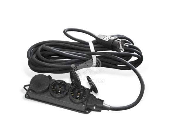 Удлинитель силовой Союз 3 гнезда 3700 Вт с защитной крышкой IP-44 10 м