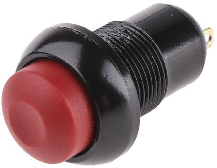 IPR1SAD6104, APEM Latching Push Button Switch, IP67, 12.9 (Dia.)mm, Panel Mount, 24V dc, Кнопочный переключатель