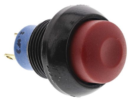 IPR3SAD6104, APEM Single Pole Single Throw (SPST) Momentary Push Button Switch, IP67, 12.9 (Dia.)mm, Panel Mount, 28V dc, Кнопочный переключатель