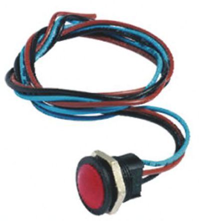 IAR5F1600, APEM NO/NC Push Button Switch, IP67, 16.2 (Dia.)mm, Panel Mount, 24V dc, Кнопочный переключатель