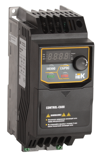 Преобразователь частоты CONTROL-C600 380В, 3Ф 0,40 kW IEK