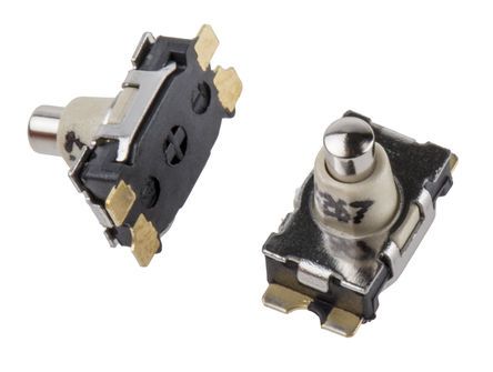 KSU213W LFG, C & K Micro Switch, SPST-NO, 10 mA @ 32 V dc, Gold, Переключатель