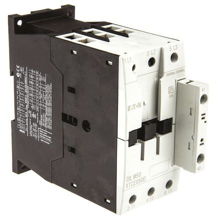 277838 & DILM50(230V50/60HZ), Eaton 3 Pole Contactor - 50 A, 230 V ac Coil, xStart, 3NO, 22 kW, Контактор